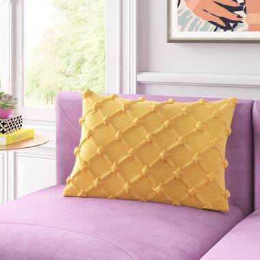 Purple and discount yellow throw pillows